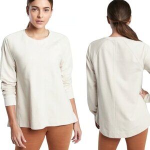 Athleta | Farallon Swing Sweatshirt Crewneck Pullover | Oatmeal Heather | Large
